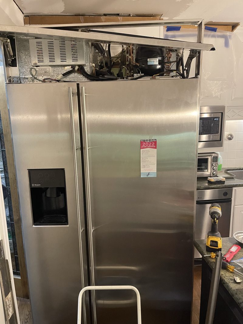 GE Monogram refrigerator compressor service