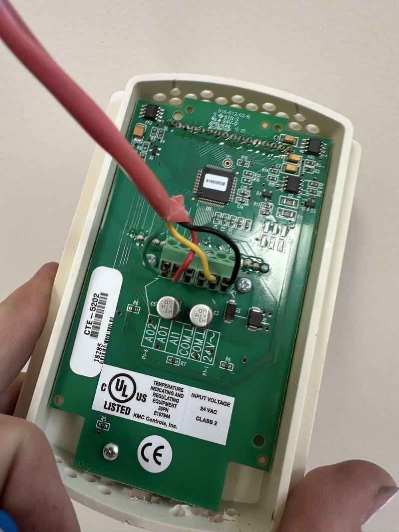 Thermostat and wall-mounted HVAC controls